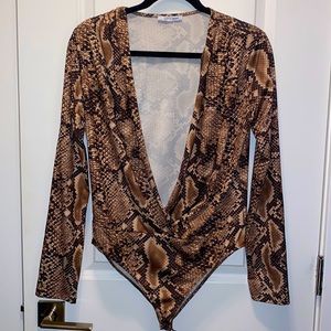 Zara Snake-print Body Suit